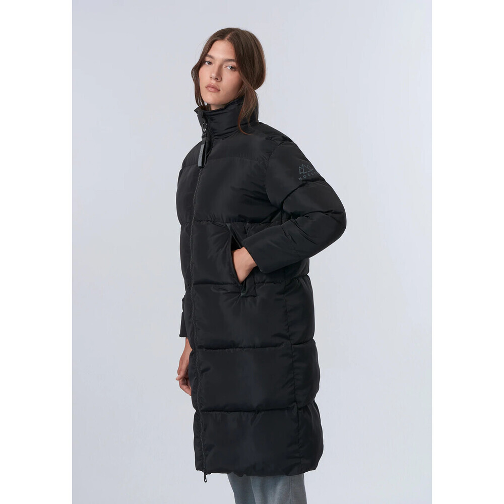 Norden Women's Longline Puffer Jacket In Black Size S $450 (Defect)